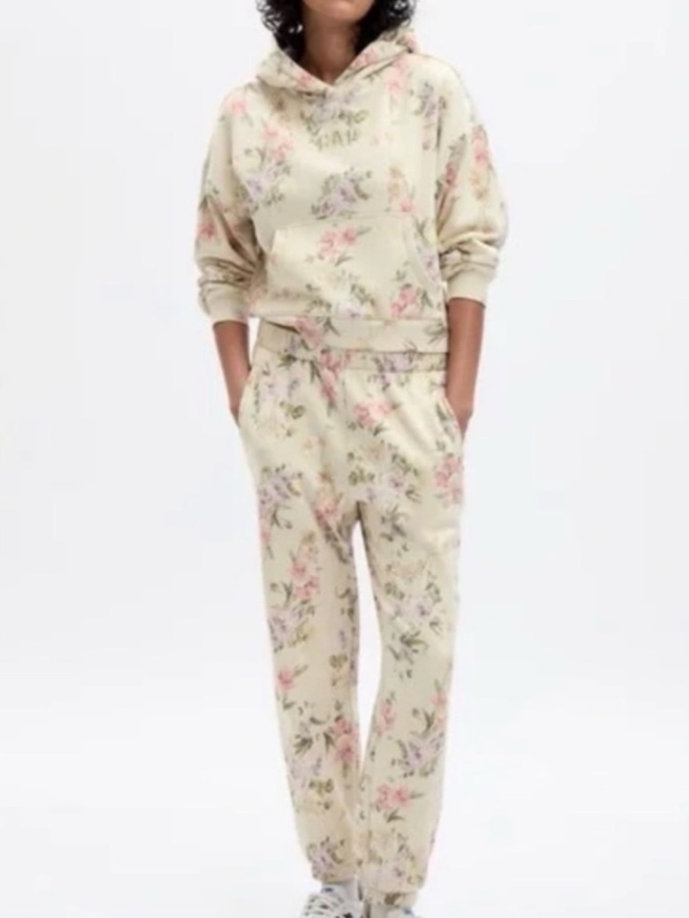 Gap x LoveShackFancy Floral Print Hoodie and Jogger Set Size S